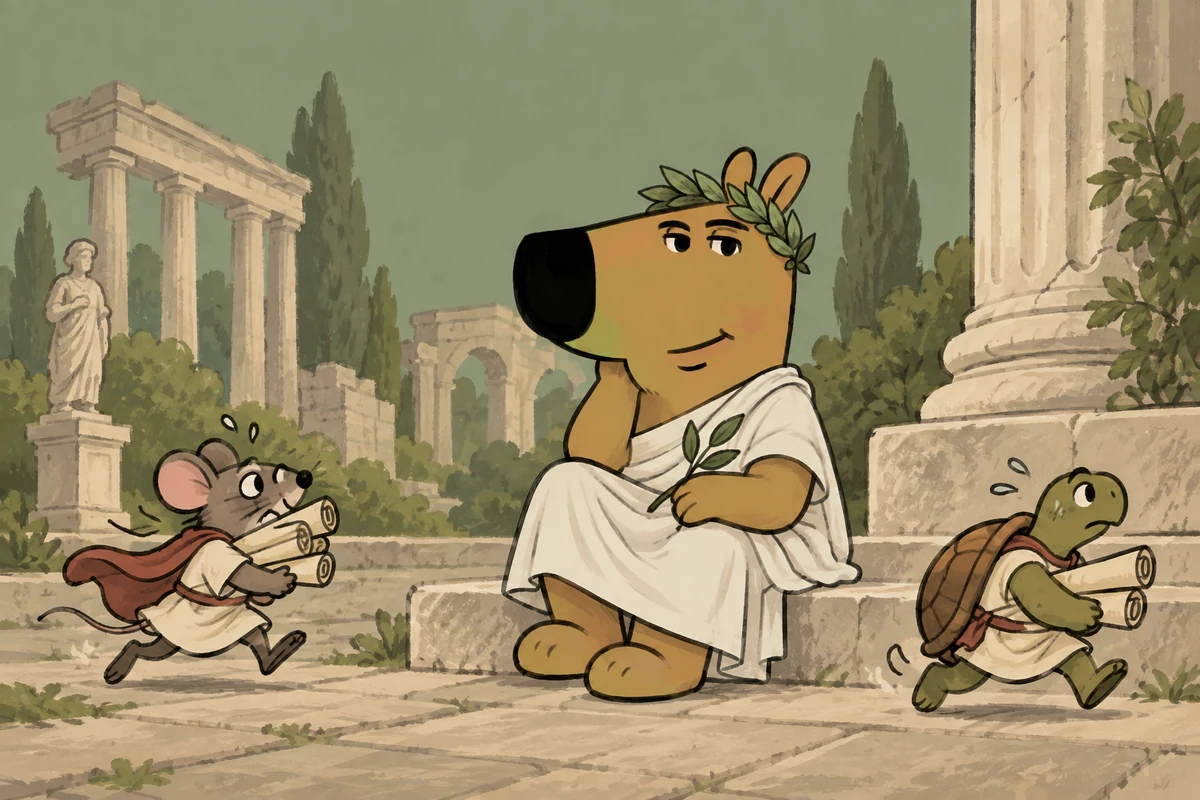 Agrippa presiding over an unhurried Roman afternoon